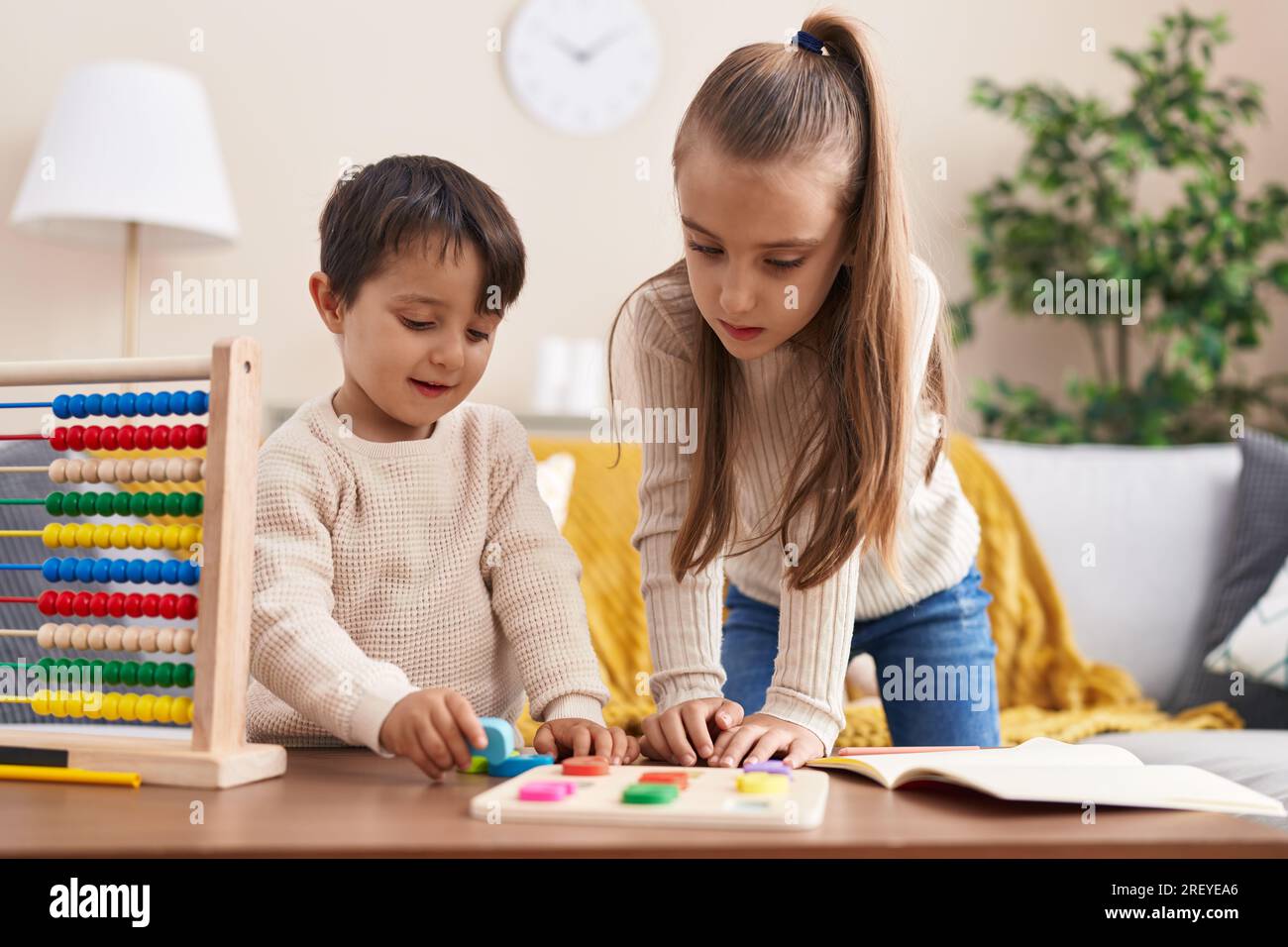 Maths students boy girl hi-res stock photography and images - Alamy