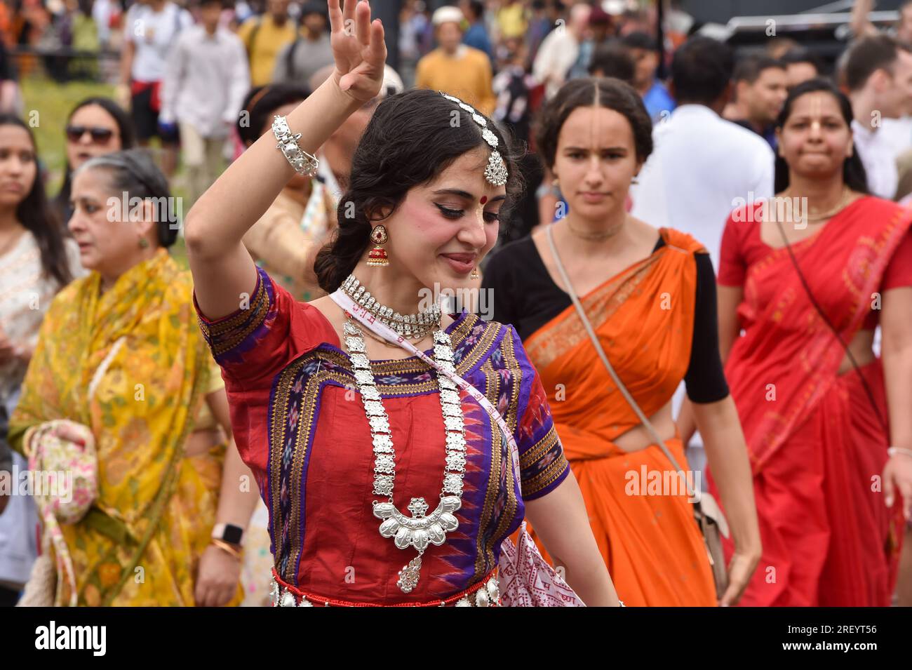 Hare Krishna Devotees Foto stock editorial - Imagem stock