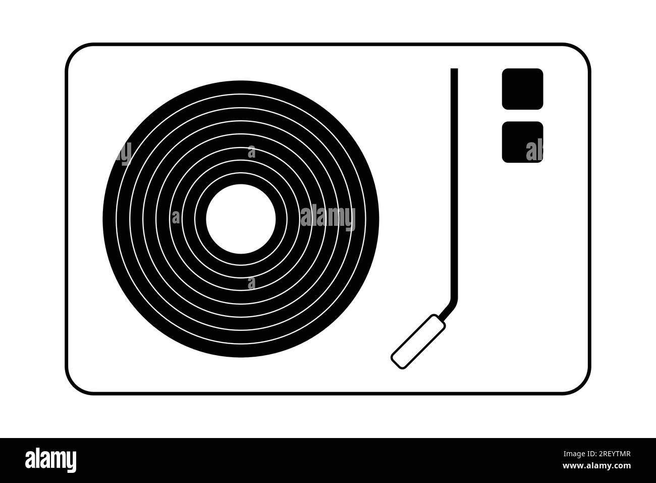 Record label player icon vector illustration Stock Vector Image & Art