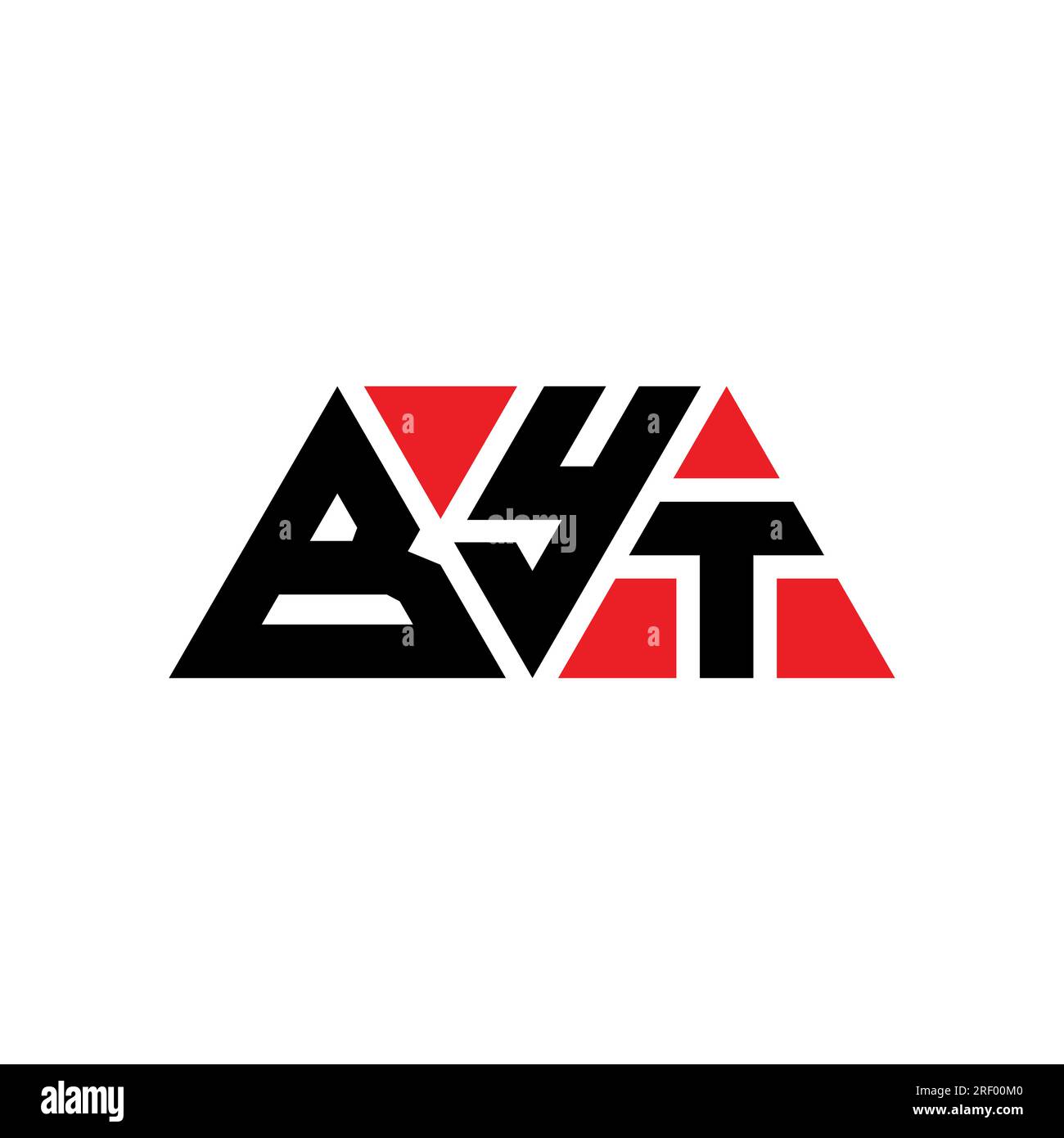 Byt Triangle Letter Logo Design With Triangle Shape. Byt Triangle Logo 