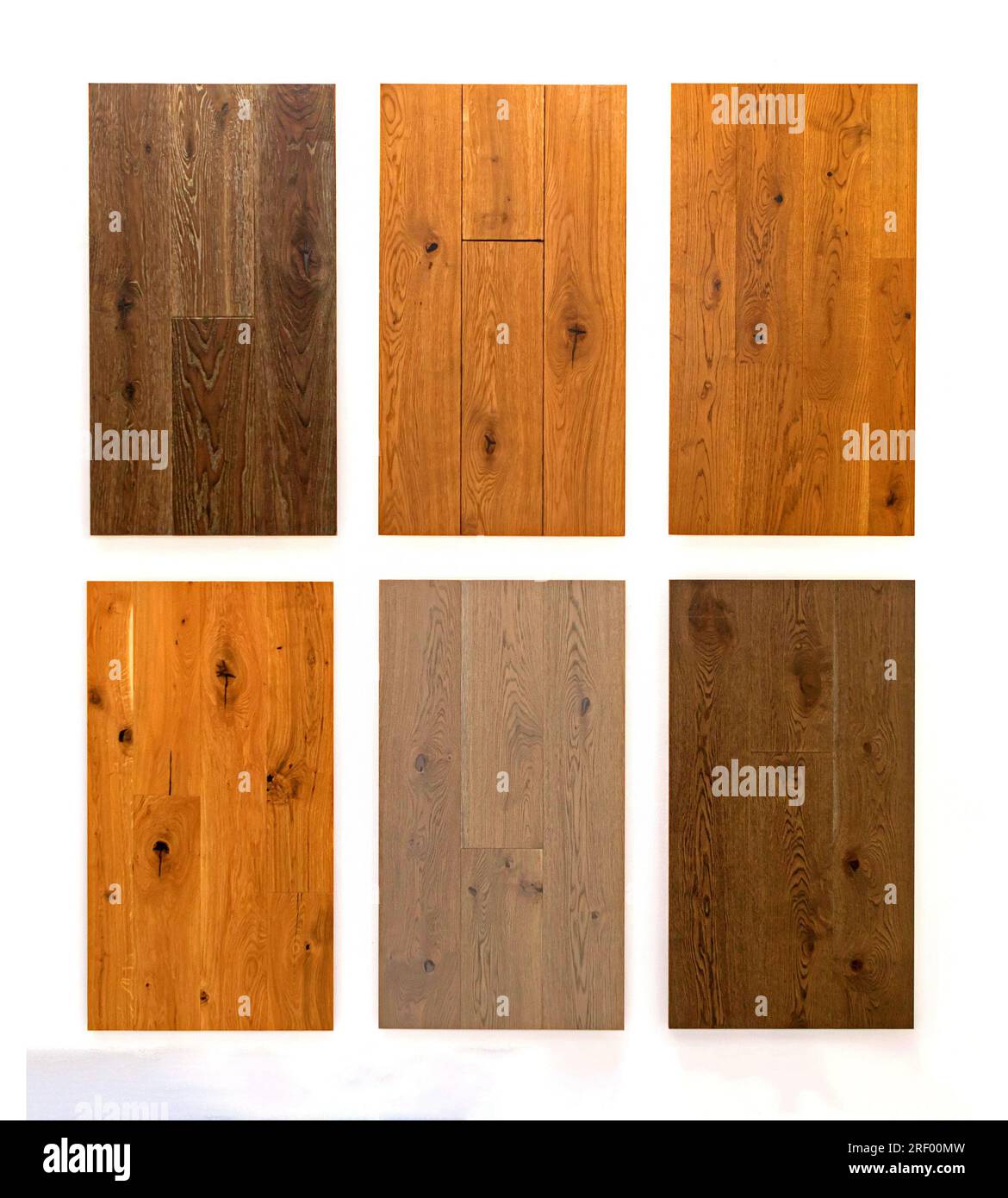 Brown shades of wood parquet samples pattern backgrounds Stock Photo