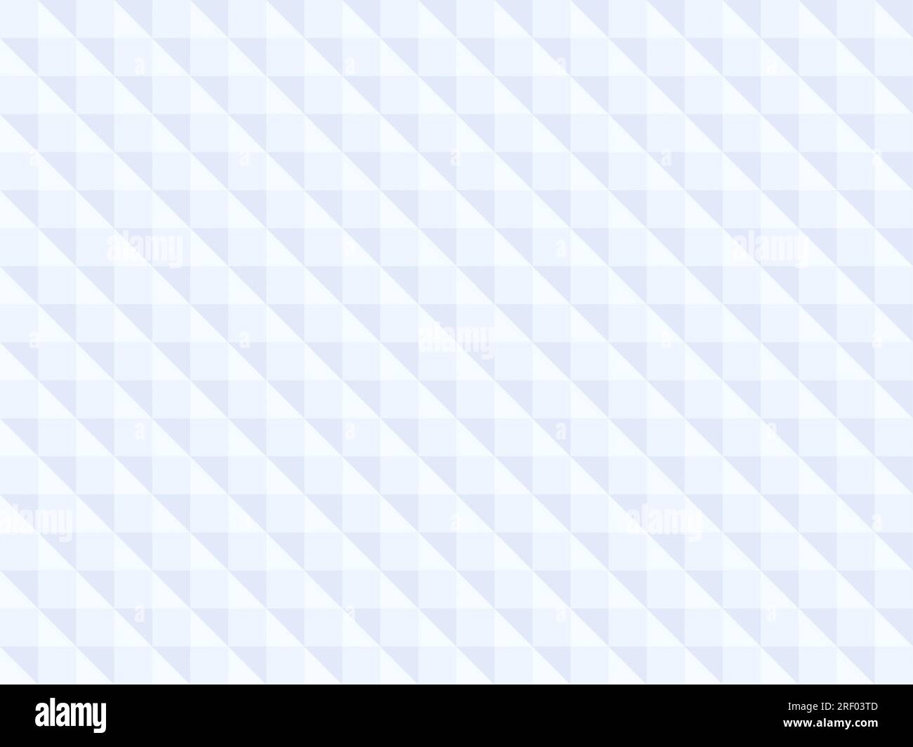 Seamless pattern of light blue and white triangles and squares. Abstract high resolution full frame geometric background. Copy space. Stock Photo