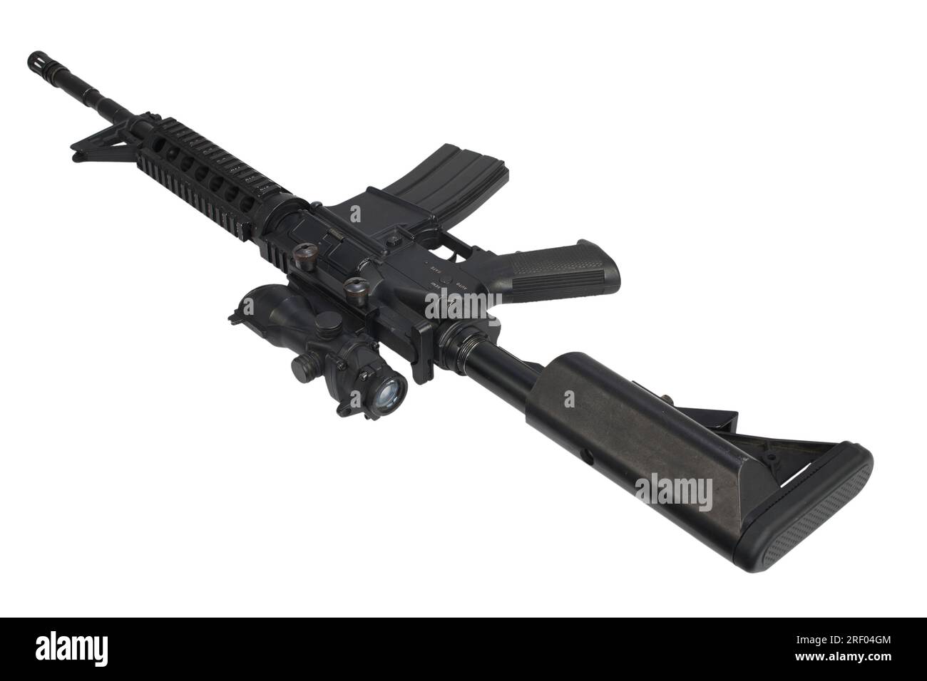 US Army carbine isolated on a white background Stock Photo - Alamy