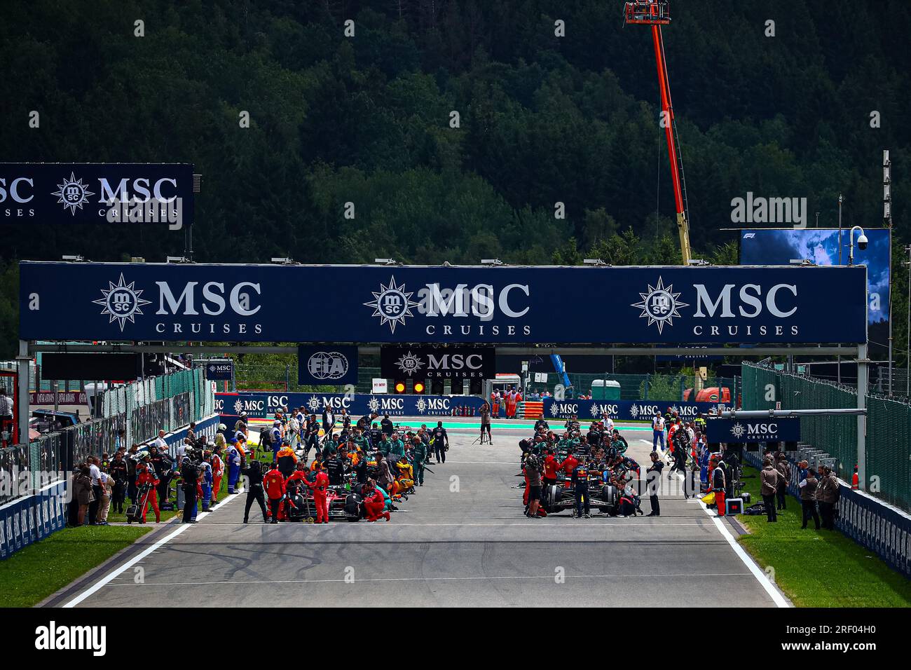 Starting Grid during the Belgian GP, SpaFrancorchamps 2730 July 2023