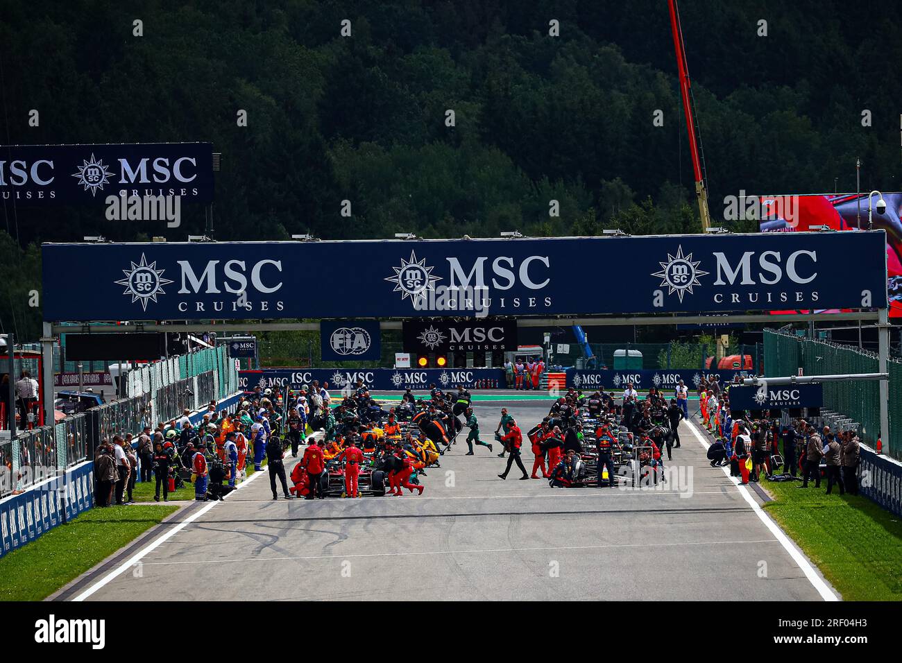 Starting Grid during the Belgian GP, SpaFrancorchamps 2730 July 2023