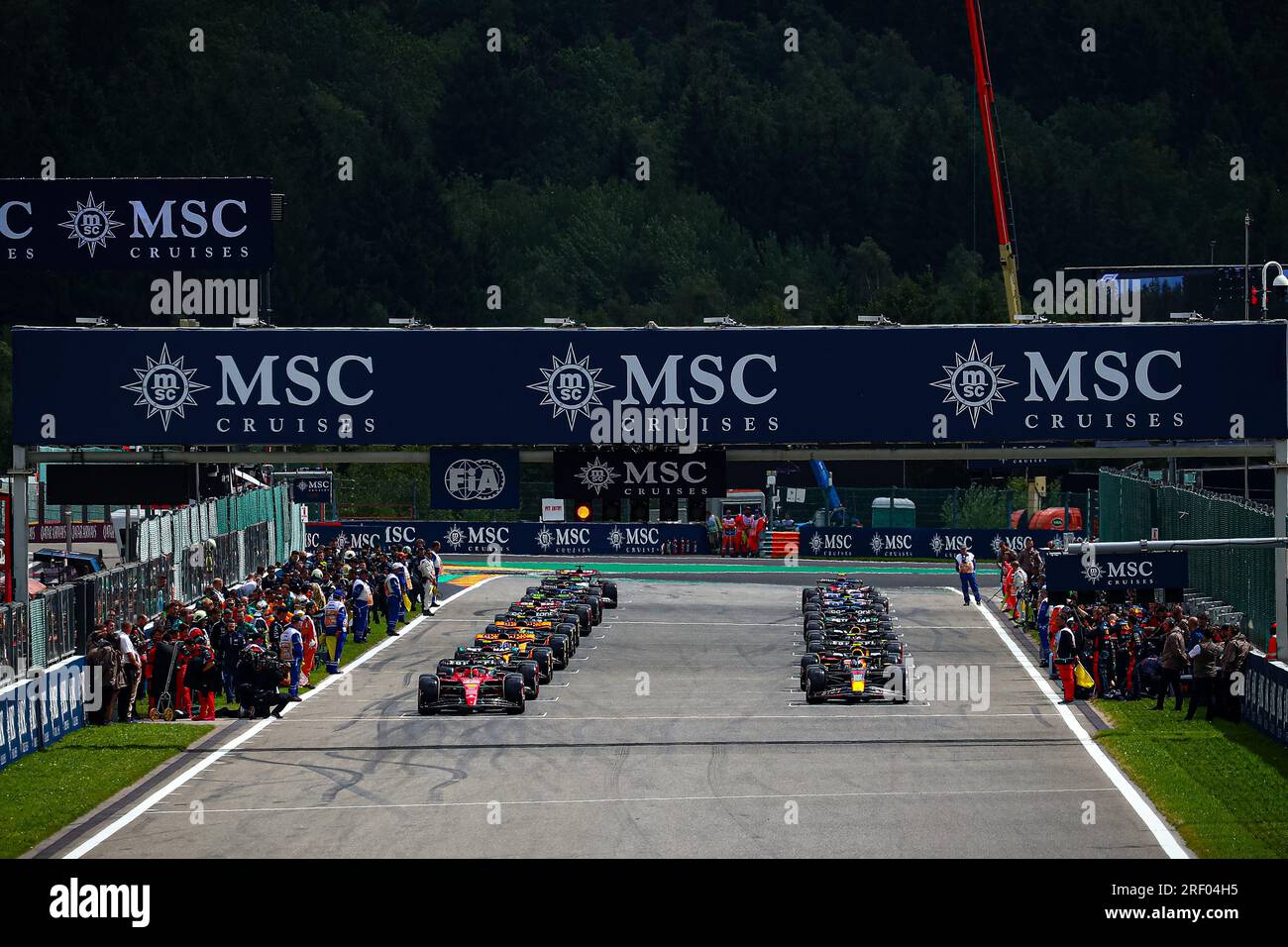 Starting Grid during the Belgian GP, SpaFrancorchamps 2730 July 2023