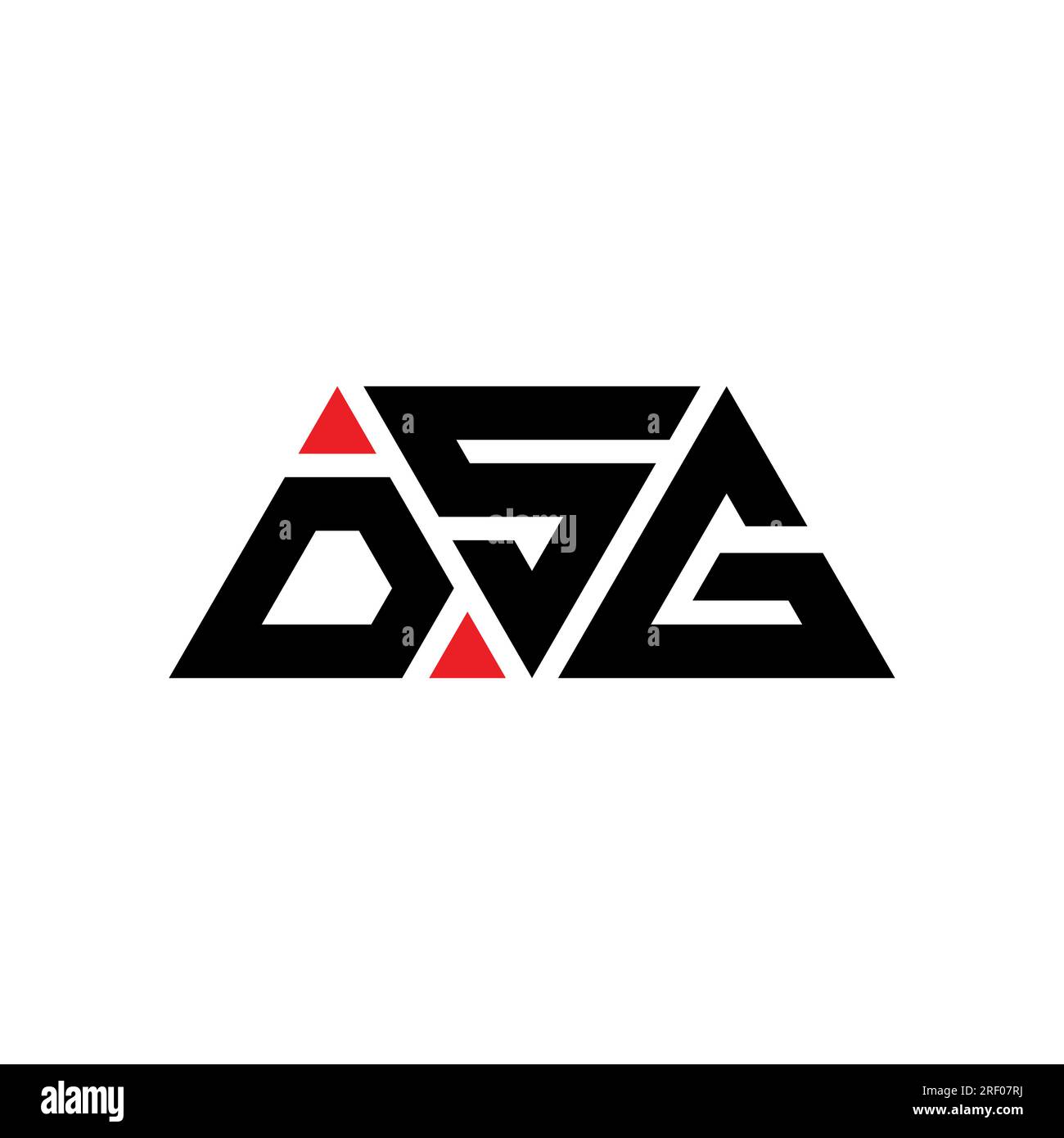 DSG triangle letter logo design with triangle shape. DSG triangle logo ...