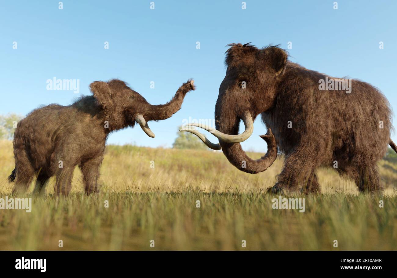 Mammoth Ice Age Pattern Print Blanket