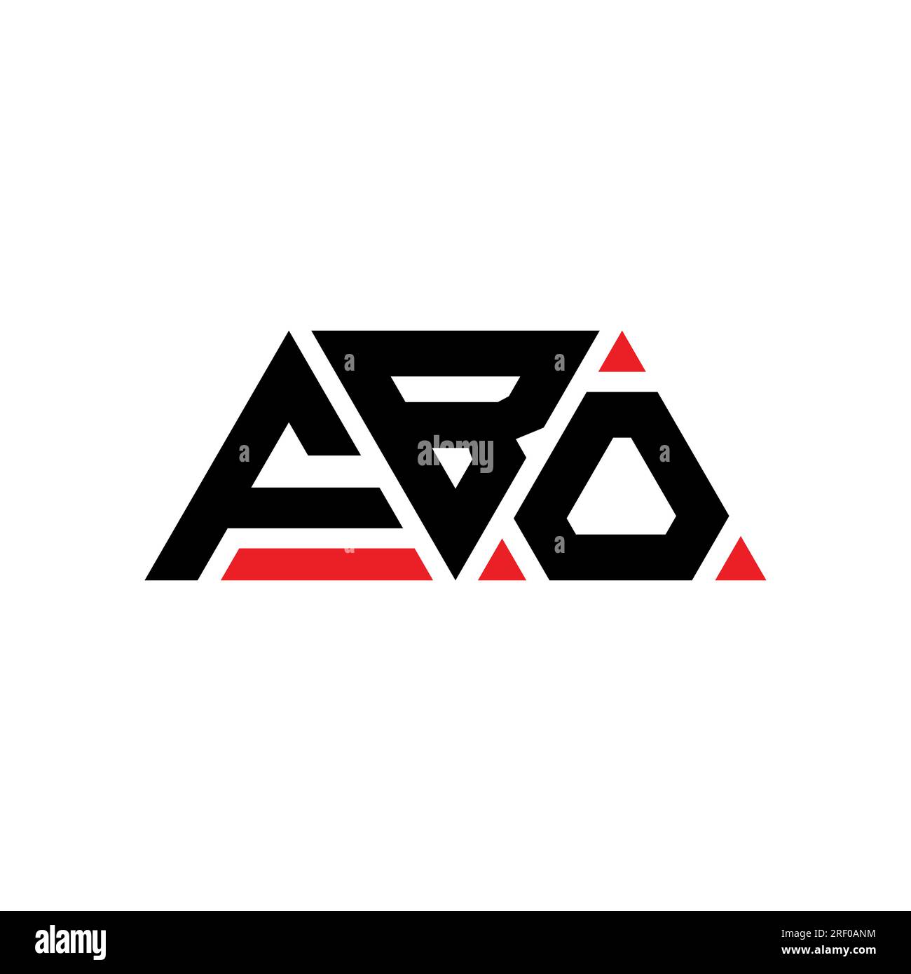 FBO triangle letter logo design with triangle shape. FBO triangle logo ...