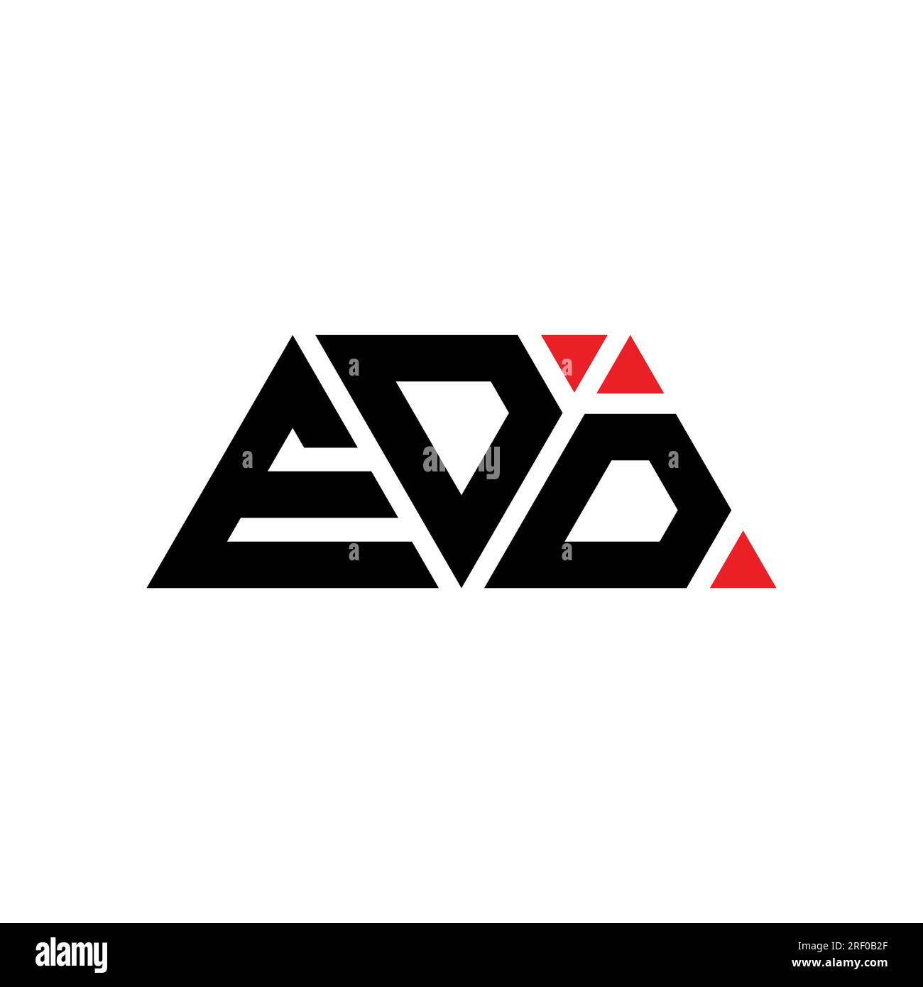 EDD triangle letter logo design with triangle shape. EDD triangle logo ...