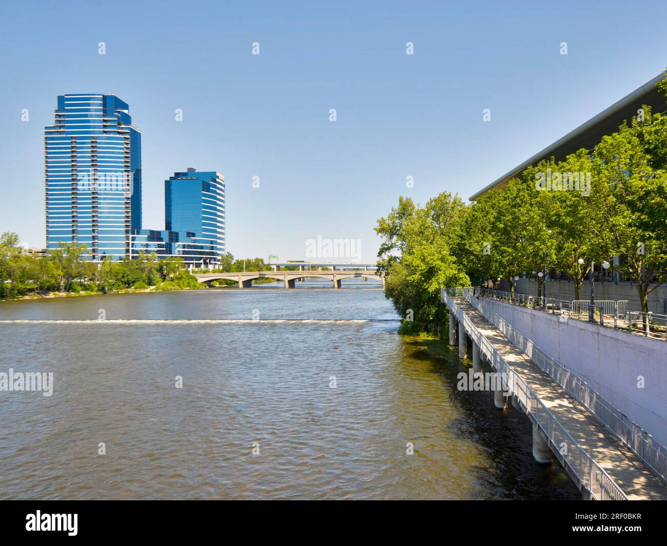 Cityscape of Grand Rapids, Michigan Stock Photo