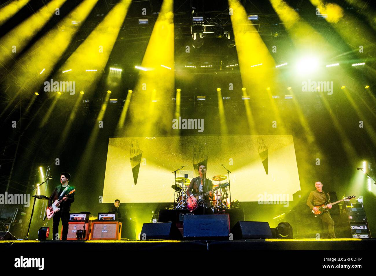 Welsh rock band the Stereophonics perform at YNOT music festival Stock Photo Alamy
