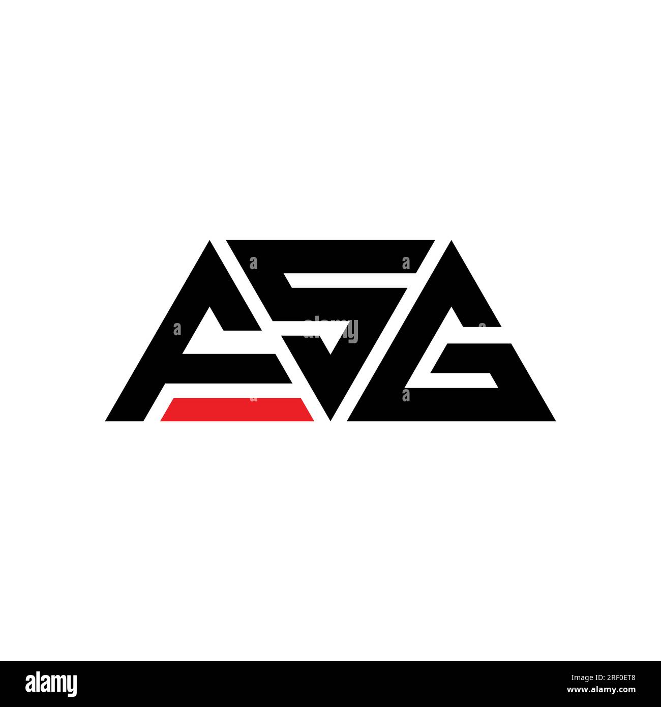 FSG triangle letter logo design with triangle shape. FSG triangle logo ...
