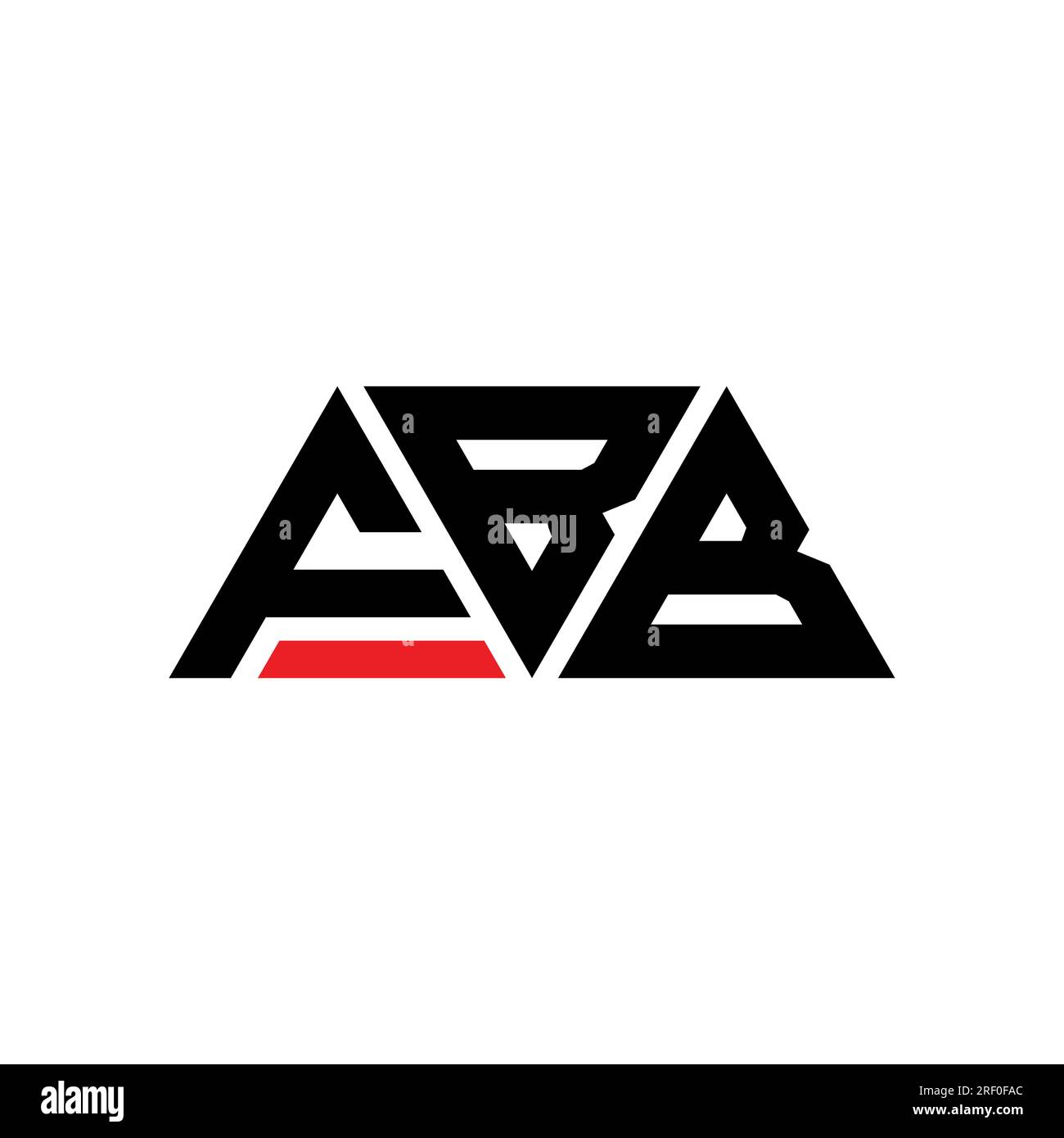 FBB triangle letter logo design with triangle shape. FBB triangle logo ...