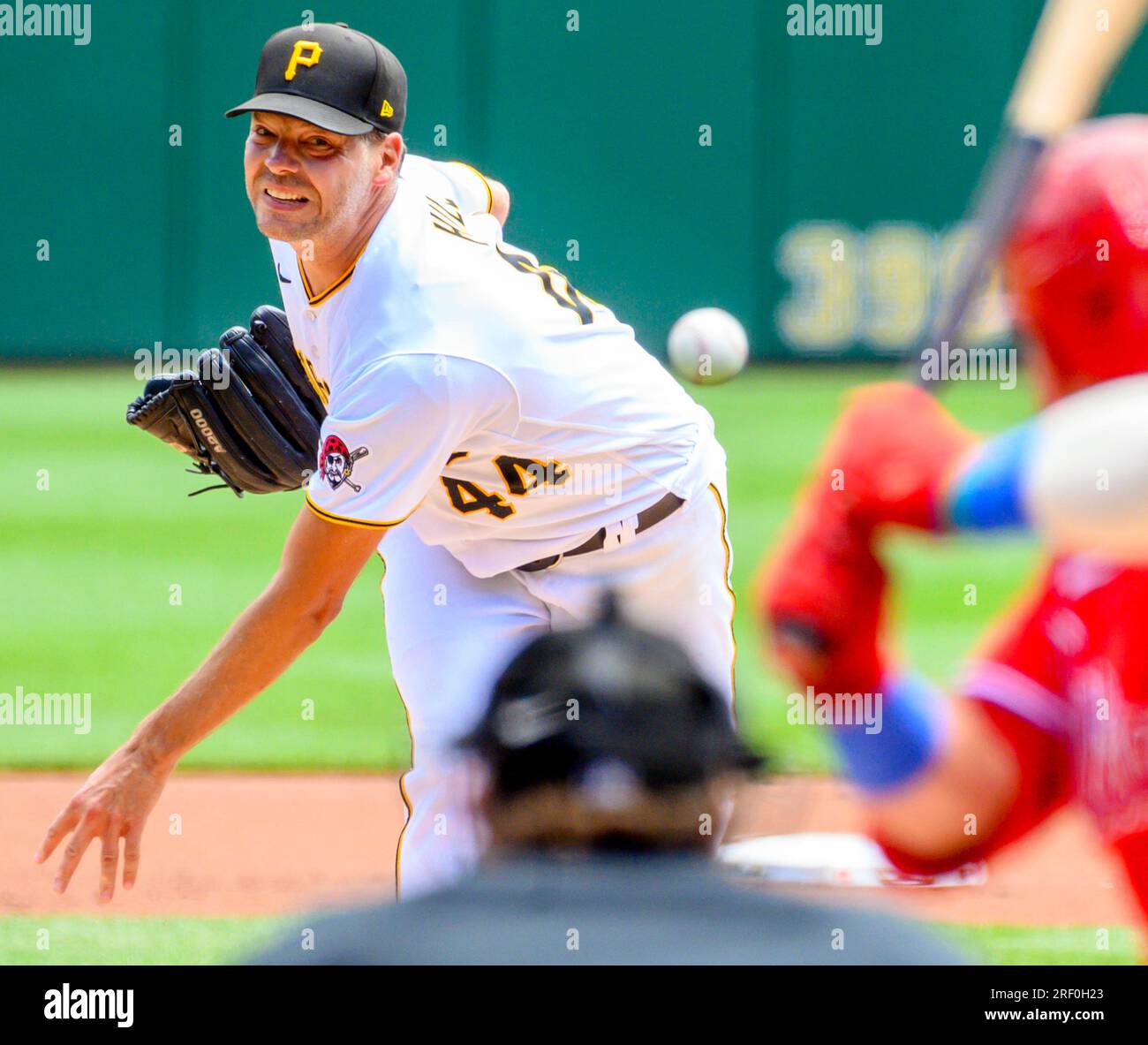 Pittsburgh, United States. 07th Apr, 2023. Pittsburgh Pirates starting  pitcher Rich Hill (44) throws against the Chicago White Sox during the Home  Opener at PNC Park on Friday April 7, 2023 in