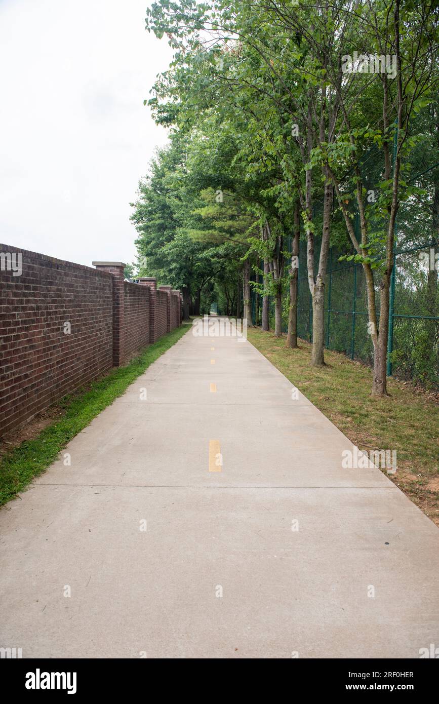 The Razorback Greenway in Rogers, Arkansas Stock Photo Alamy
