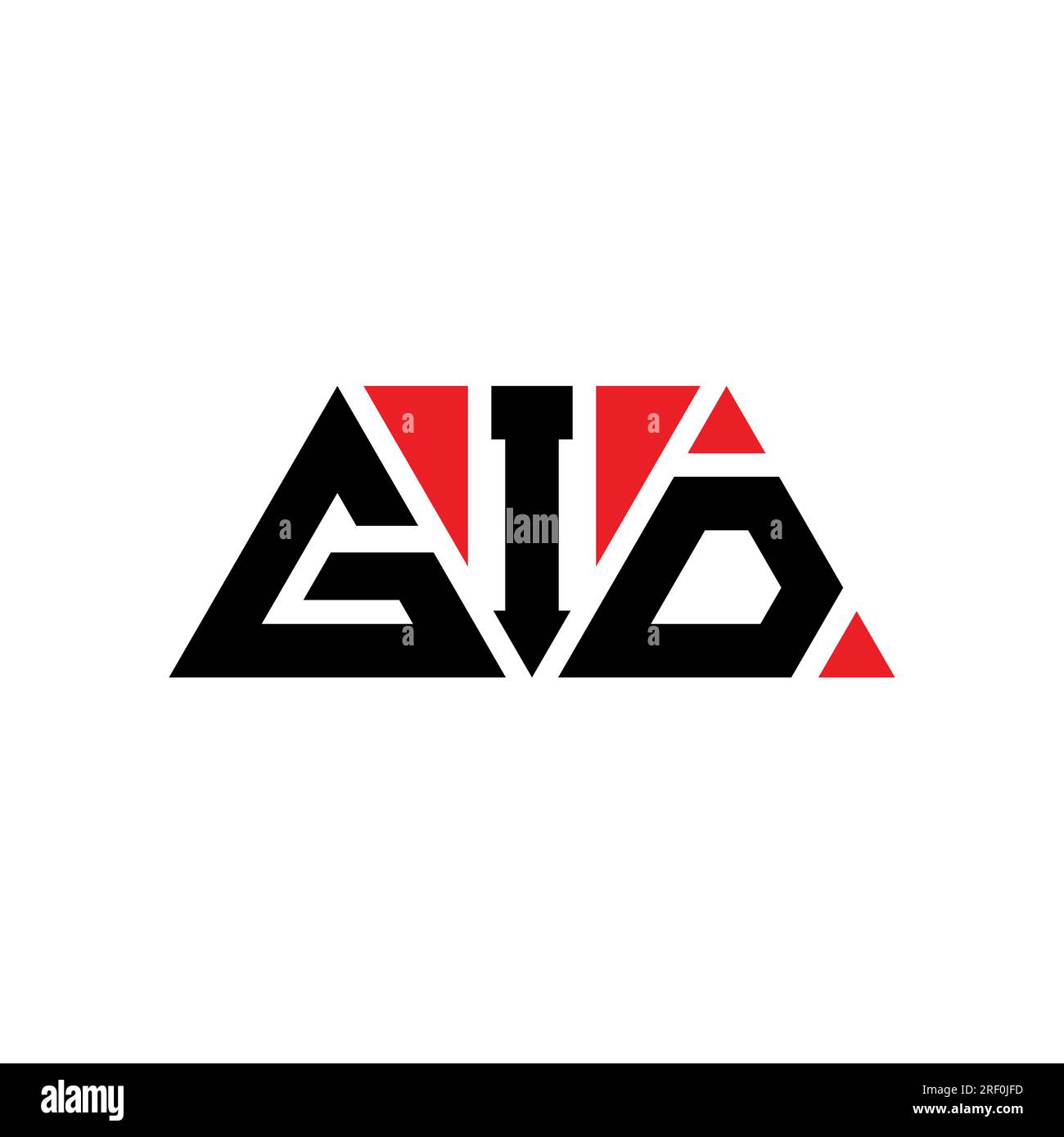 GID triangle letter logo design with triangle shape. GID triangle logo ...