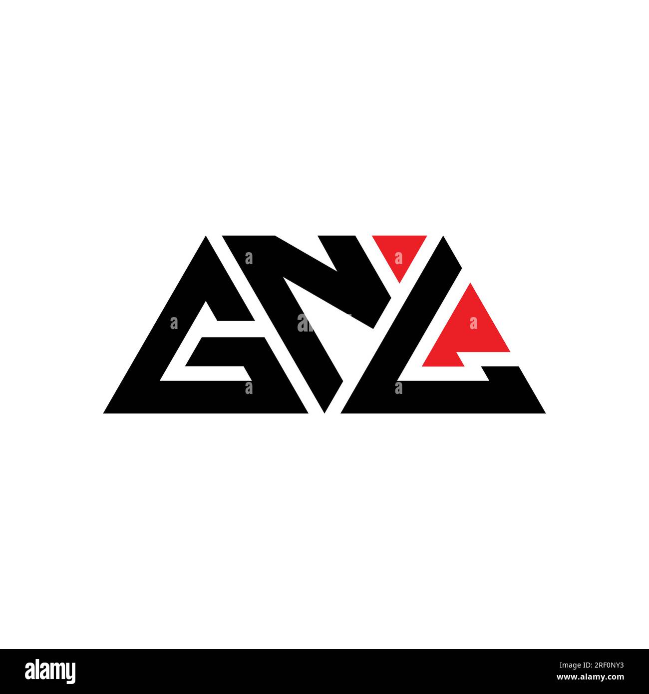 GNL triangle letter logo design with triangle shape. GNL triangle logo
