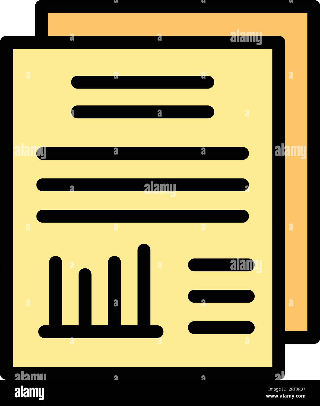Money papers icon outline vector. Work job. Relax freelance color flat ...