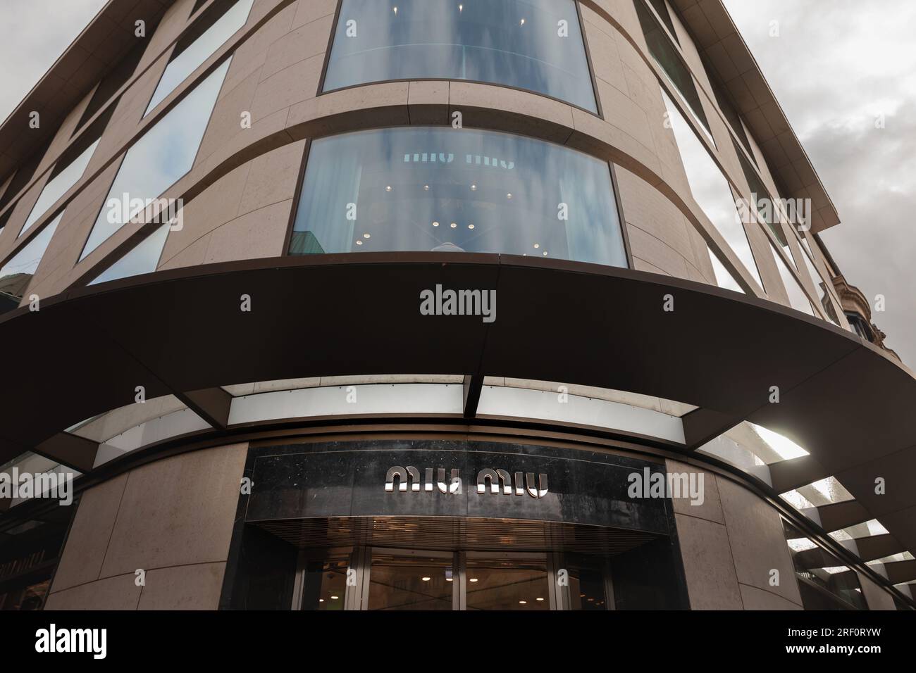 miu miu brand logo sign fashion industry shopping Stock Photo - Alamy