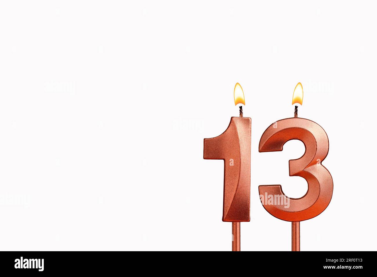 birthday-candle-number-13-on-white-background-stock-photo-alamy