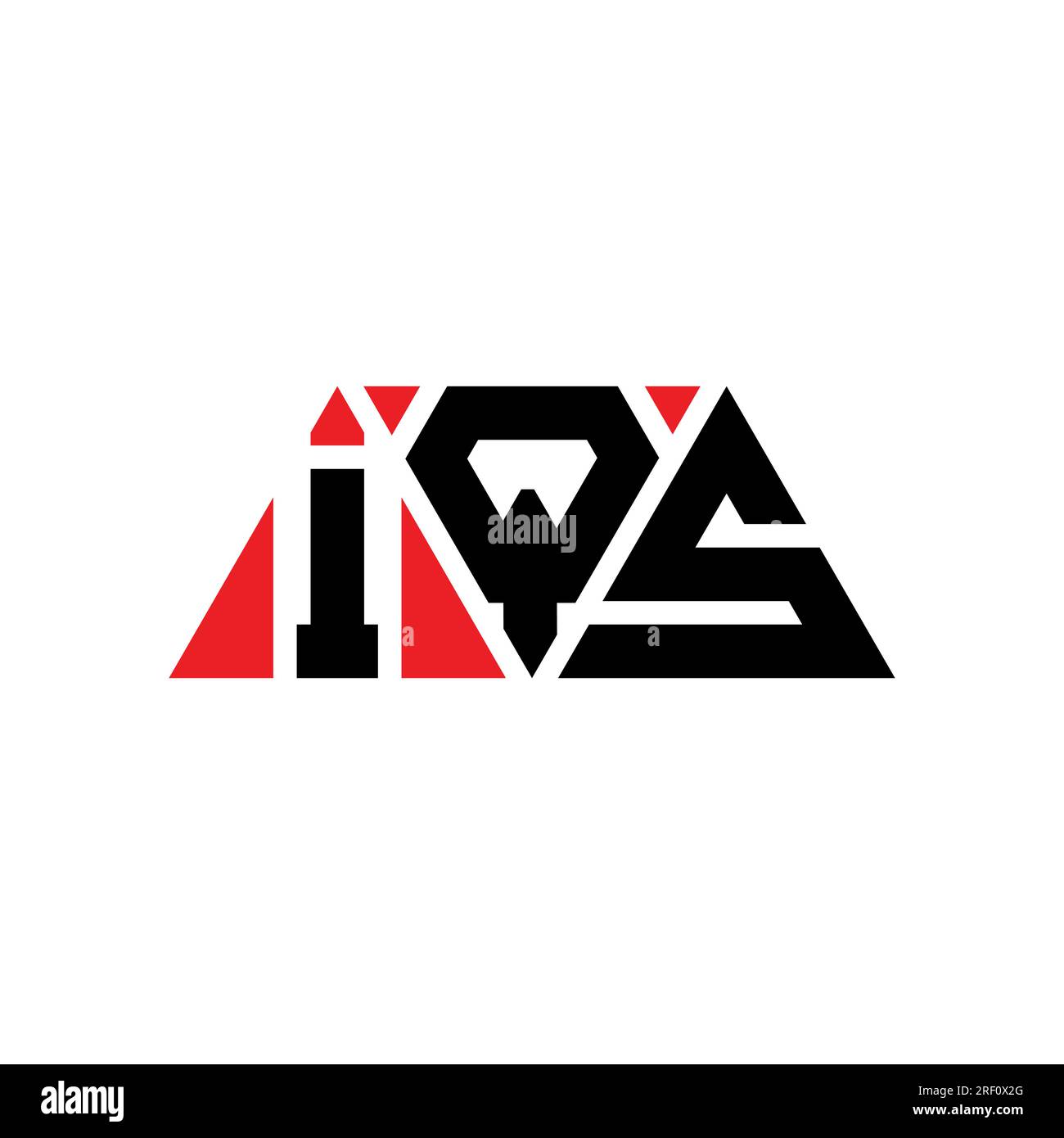 IQS triangle letter logo design with triangle shape. IQS triangle logo ...