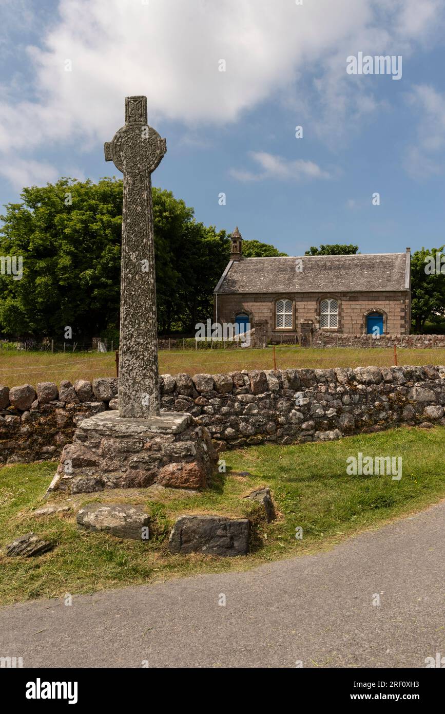 Maclean Cross Isle of Iona, Scotland, UK. 6 June 2023. Macleans Cross where medieval ...