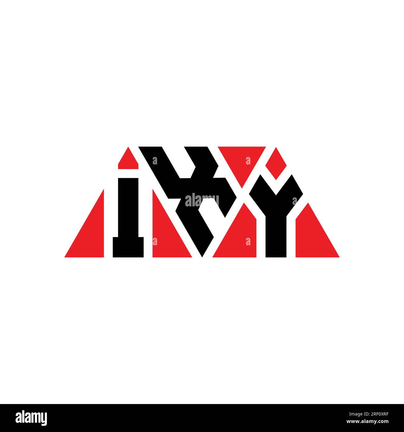 IXY triangle letter logo design with triangle shape. IXY triangle logo ...