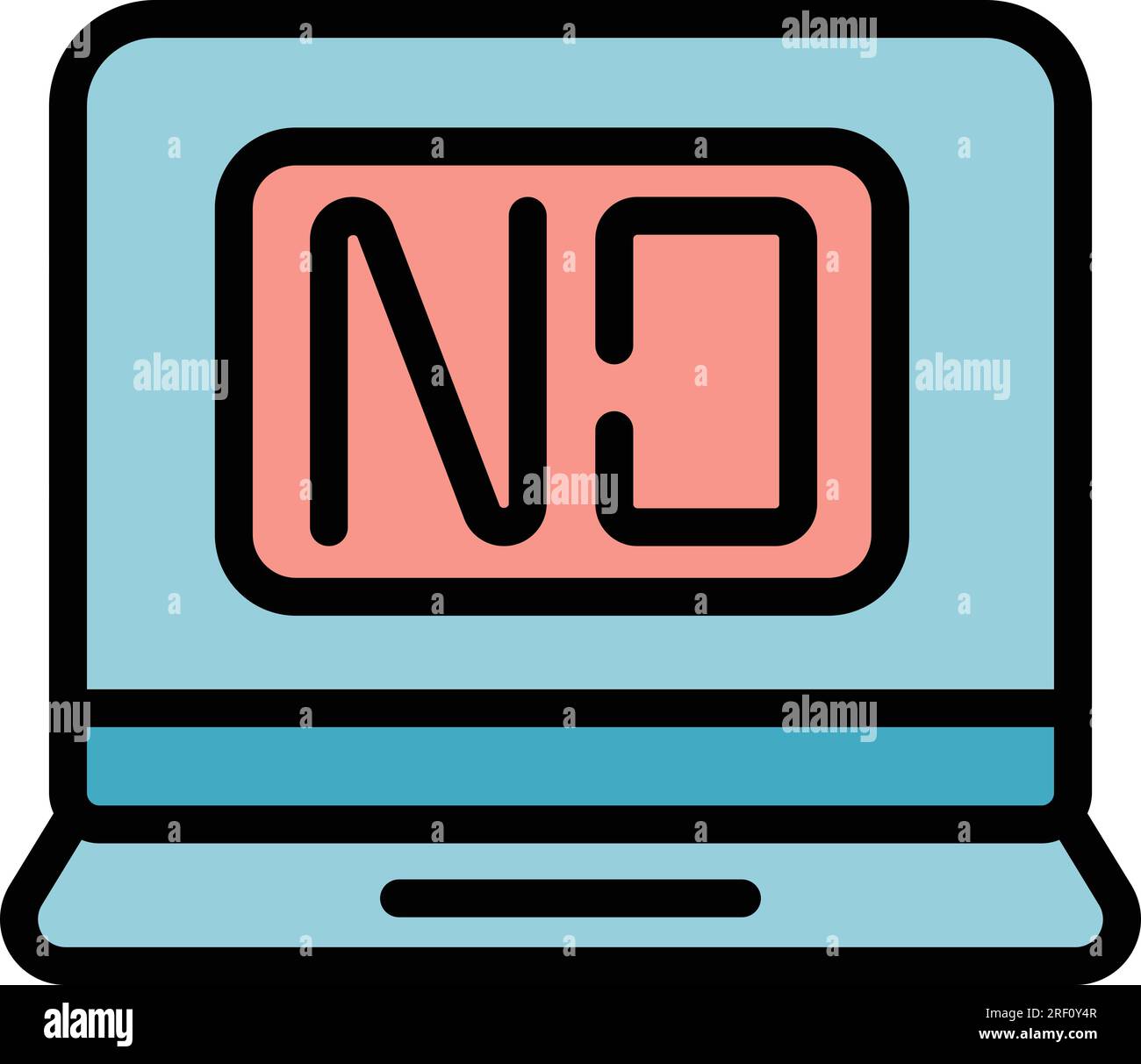 Website disclaimer icon outline vector. Document contract. Paper online ...