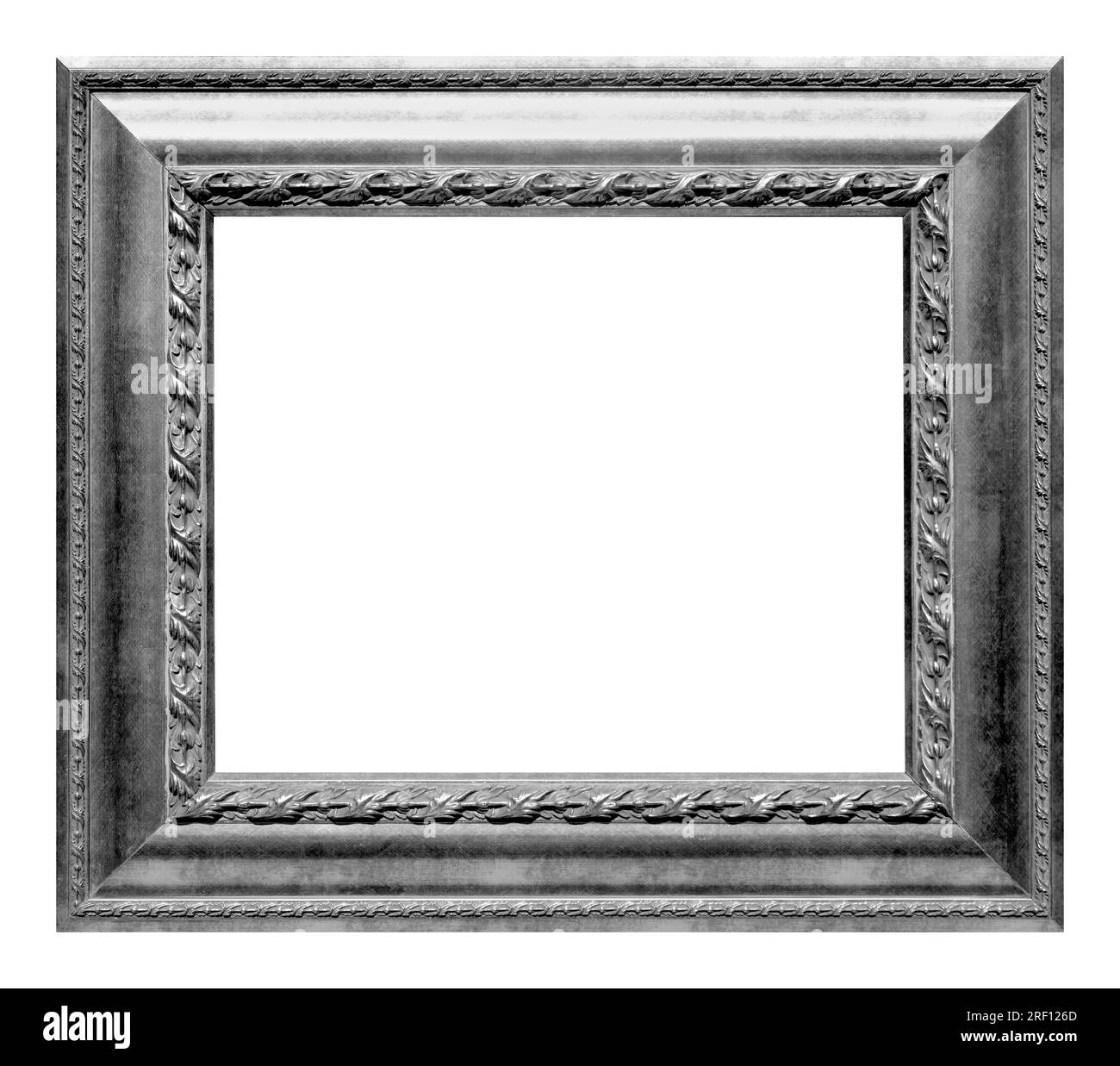 Antique silver frame isolated on the white background Stock Photo Alamy