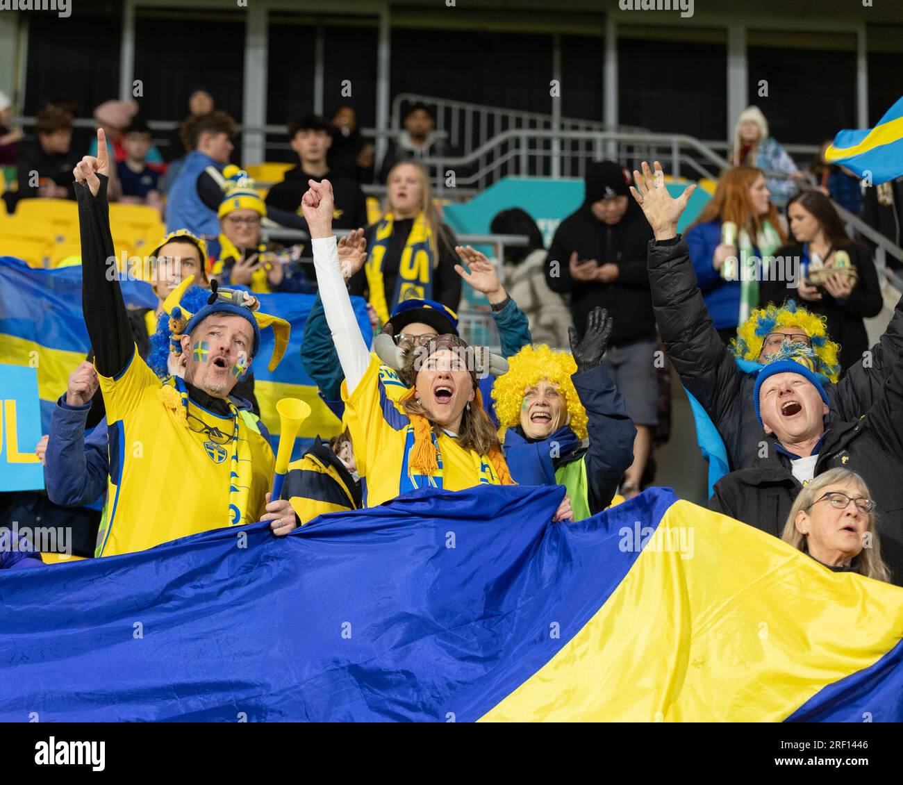 Sweden Fans Sweden italy flag world cup hi-res stock photography and images - Alamy