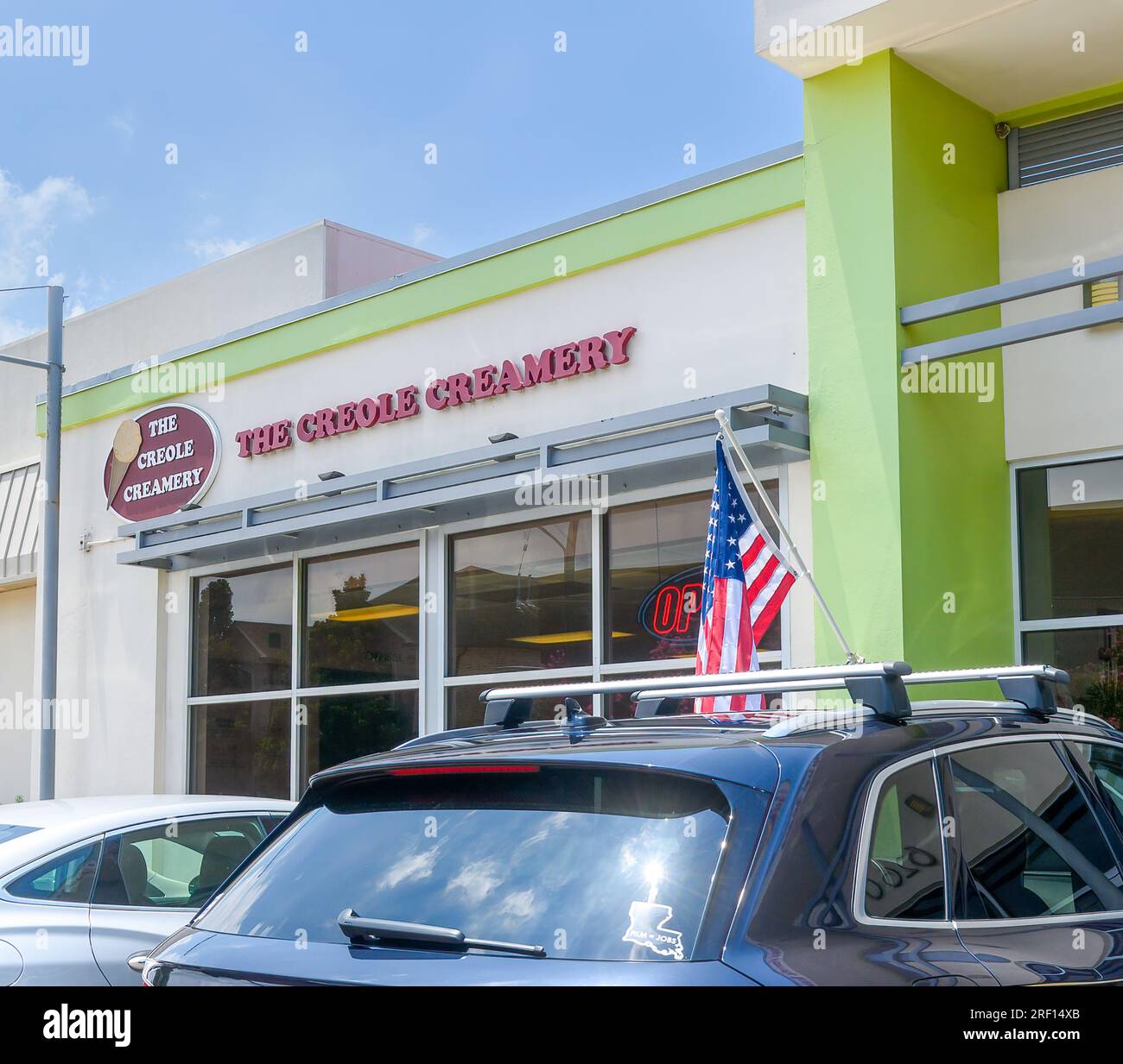 NEW ORLEANS, LA, USA JULY 29, 2023 Creole Creamery Ice Cream Shop on