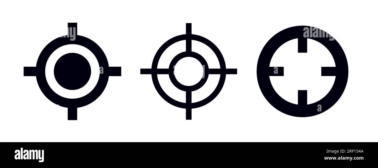 Different crosshairs target symbols targeting and aiming vector ...