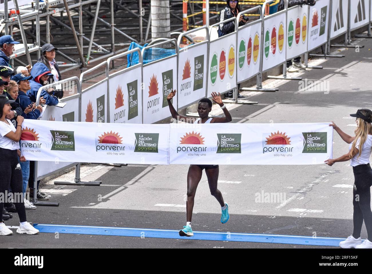 Bogota, Colombia. 30th July, 2023. Kenyan Daisy Kimeli finisihes first