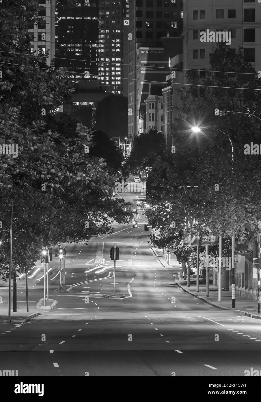 Elizabeth Street in Sydney, Australia, seen from near Central Station