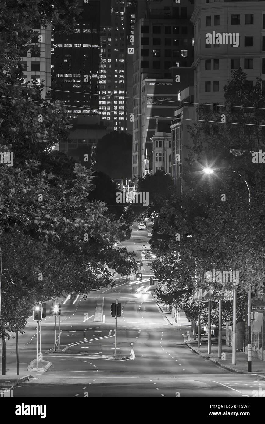 Elizabeth Street in Sydney, Australia, seen from near Central Station