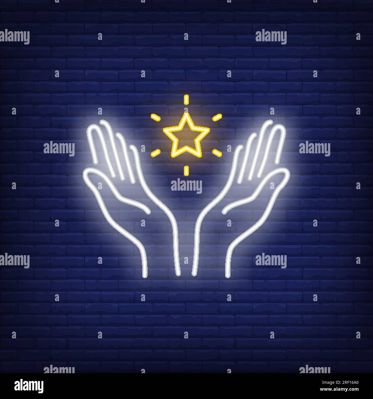 Two Hand Star Sign Hand Open hands graphic black hi-res stock photography and images - Alamy