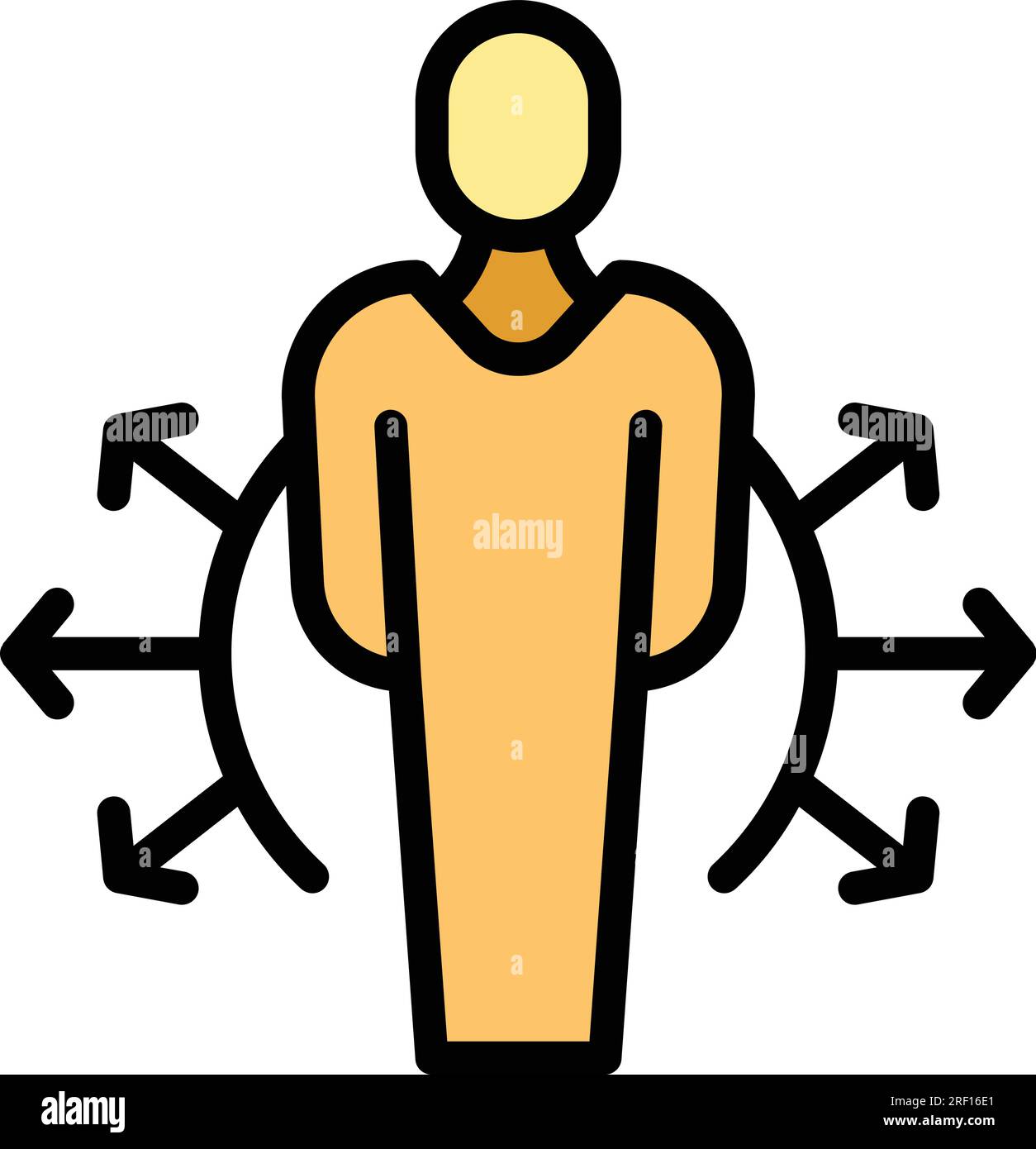 Therapy skills icon outline vector. Stress support. Behavior effort ...