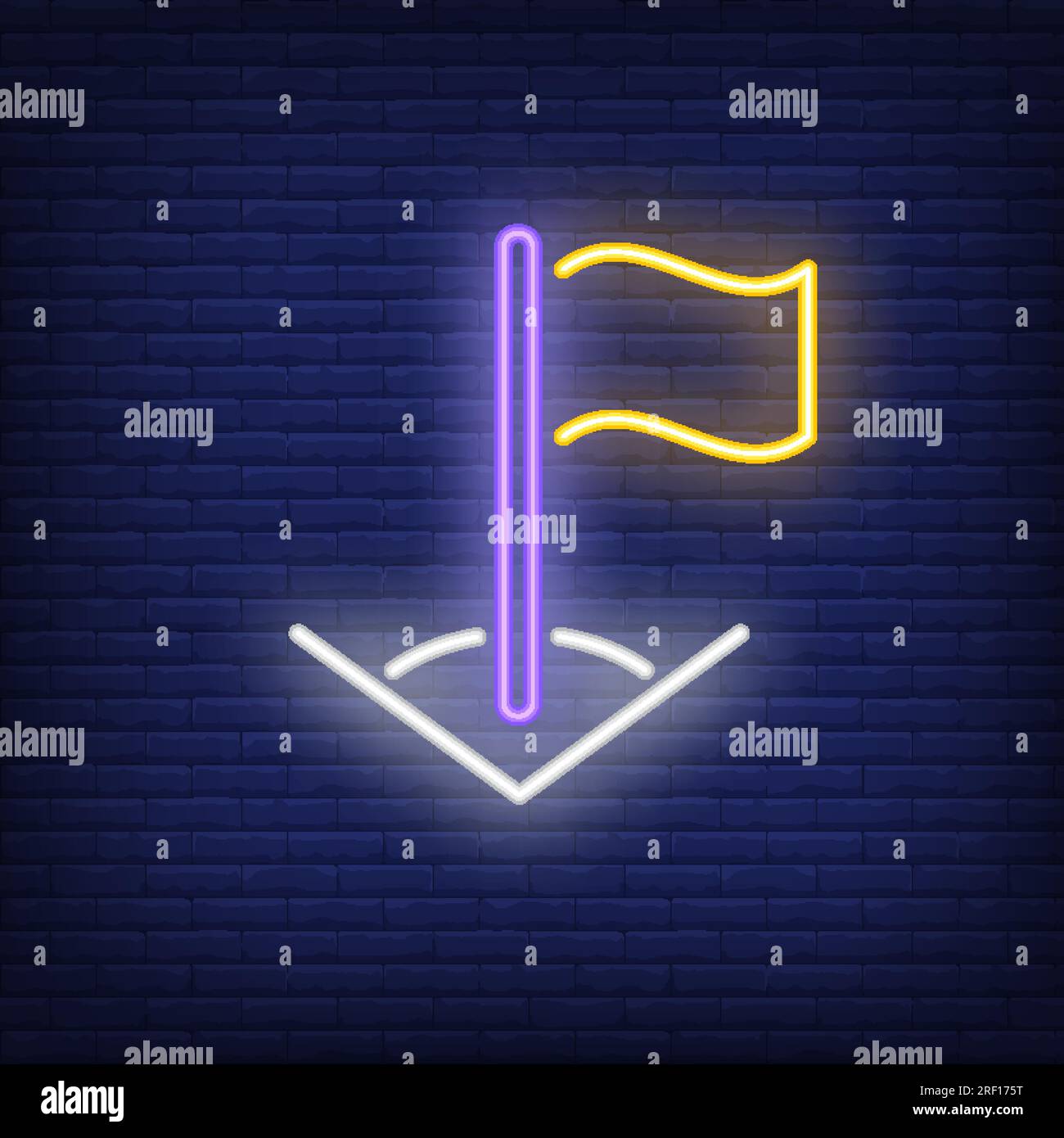 Football field corner flag neon sign Stock Vector Image & Art Alamy