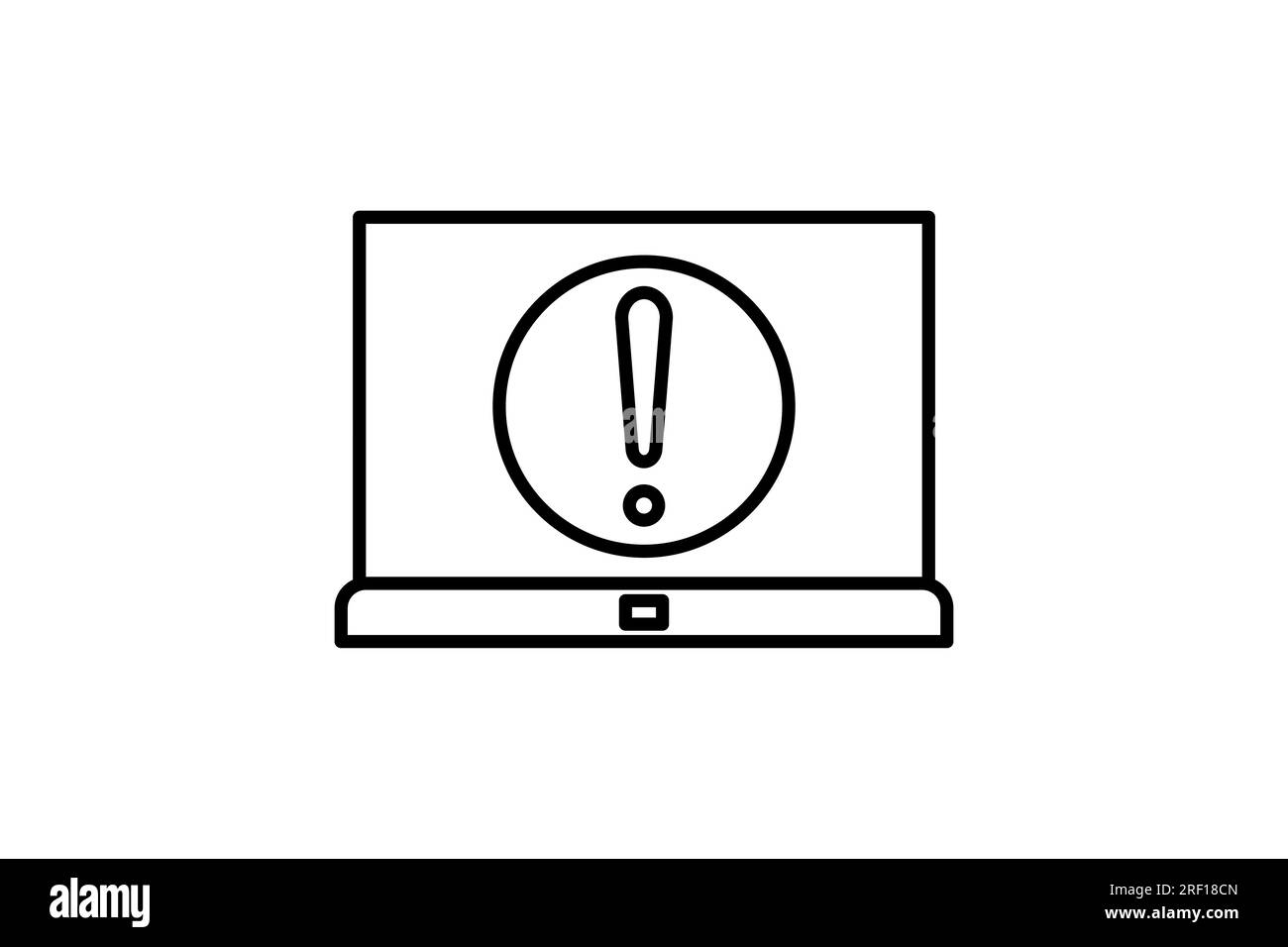 error icon. Icon related to setup and action. line icon style. Simple vector design editable Stock Vector