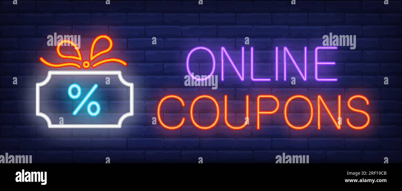 Coupons text Stock Vector Images - Alamy