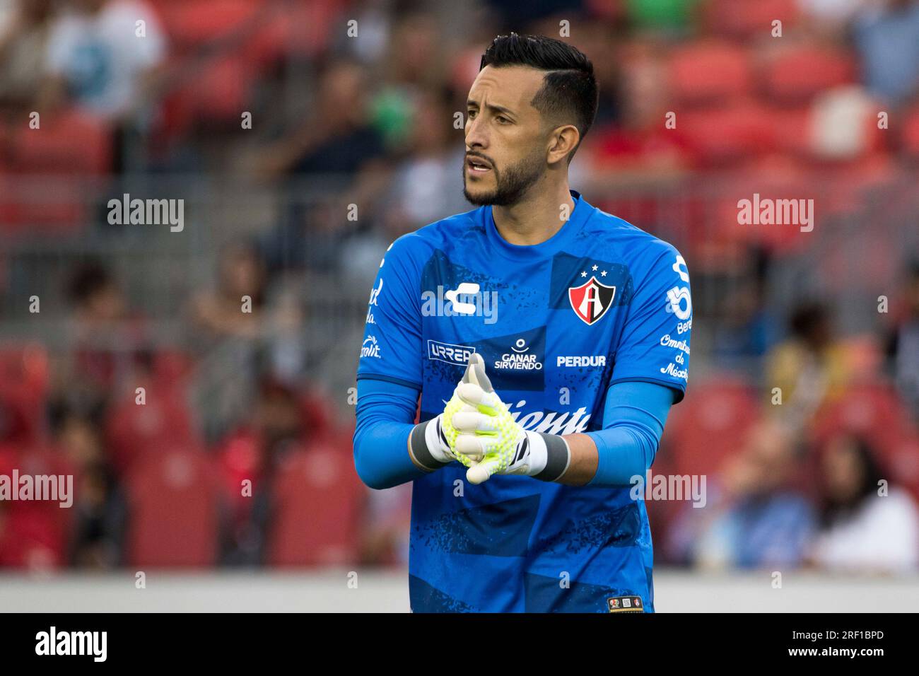 Toronto, Ontario, Canada. 30th July, 2023. Camilo Vargas #12 in action during the Leagues Cup game between Toronto FC and Atlas FC at BMO field in Toronto. The game ended 0-1 (Credit Image: © Angel Marchini/ZUMA Press Wire) EDITORIAL USAGE ONLY! Not for Commercial USAGE! Stock Photo