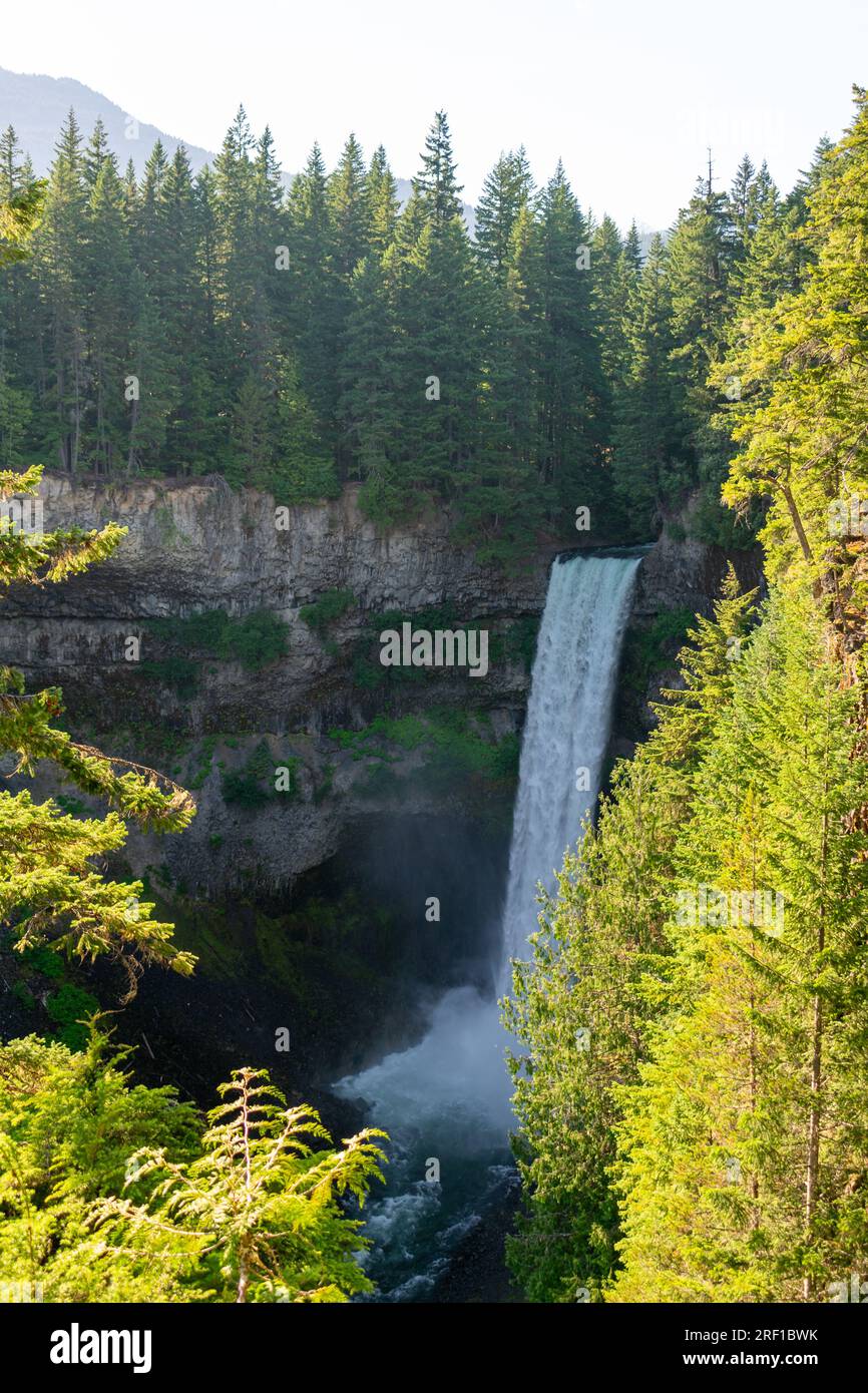 View of Brandywine Falls off the Sea to Sky Highway near Whistler