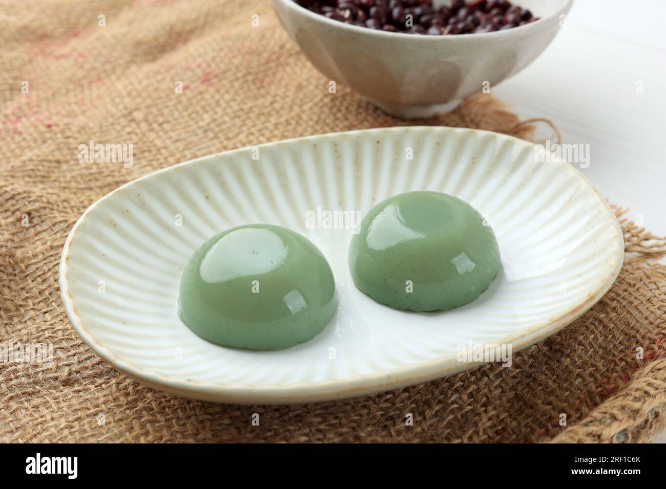 Traditional Japanese Sweets Matcha Mizu Yokan, Greentea Flavour Sweet