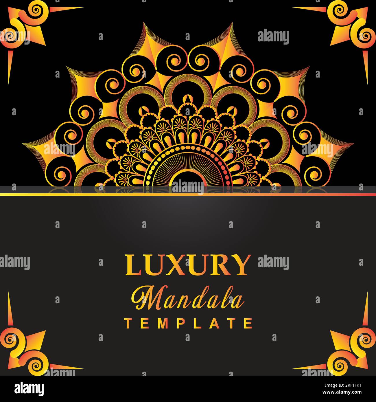 Eye-catching Mandala Vector Drawing Stock Vector
