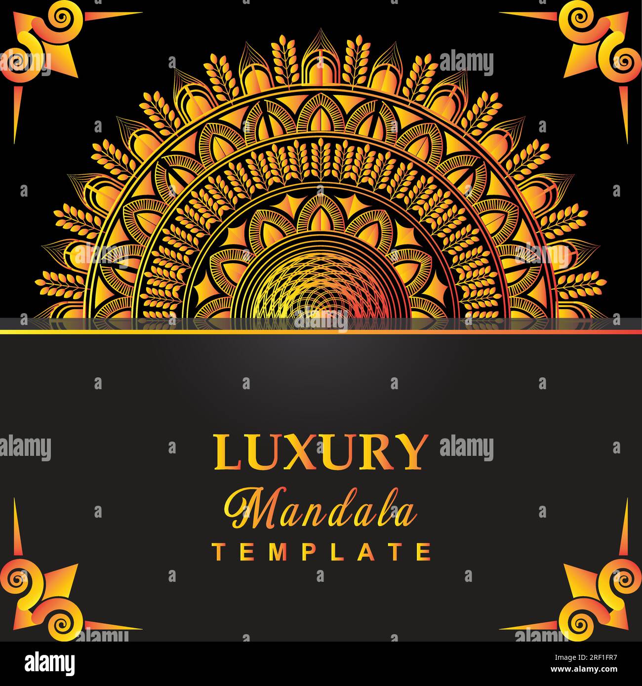 Eye-catching Mandala Vector Drawing Stock Vector