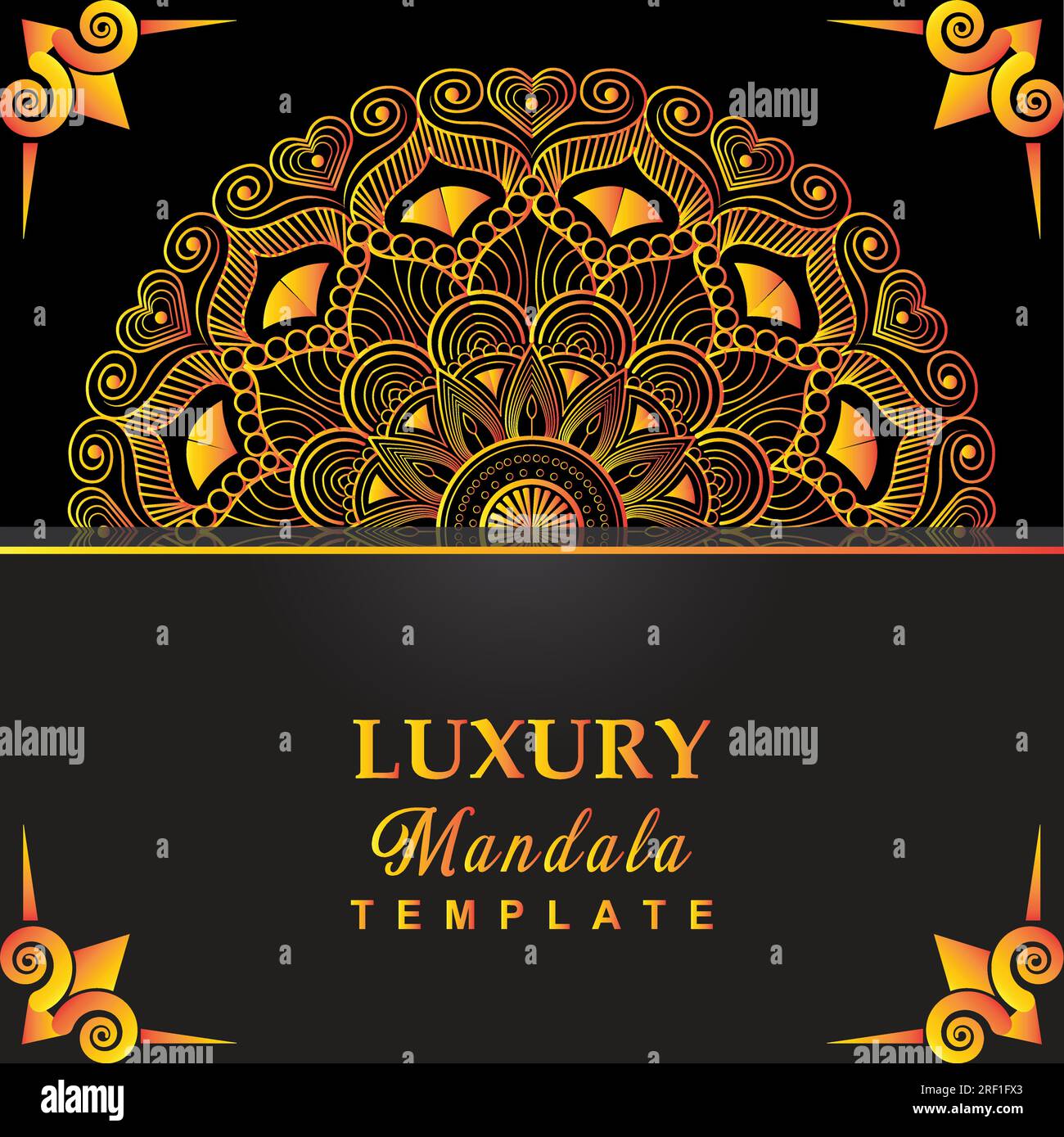Eye-catching Mandala Vector Drawing Stock Vector