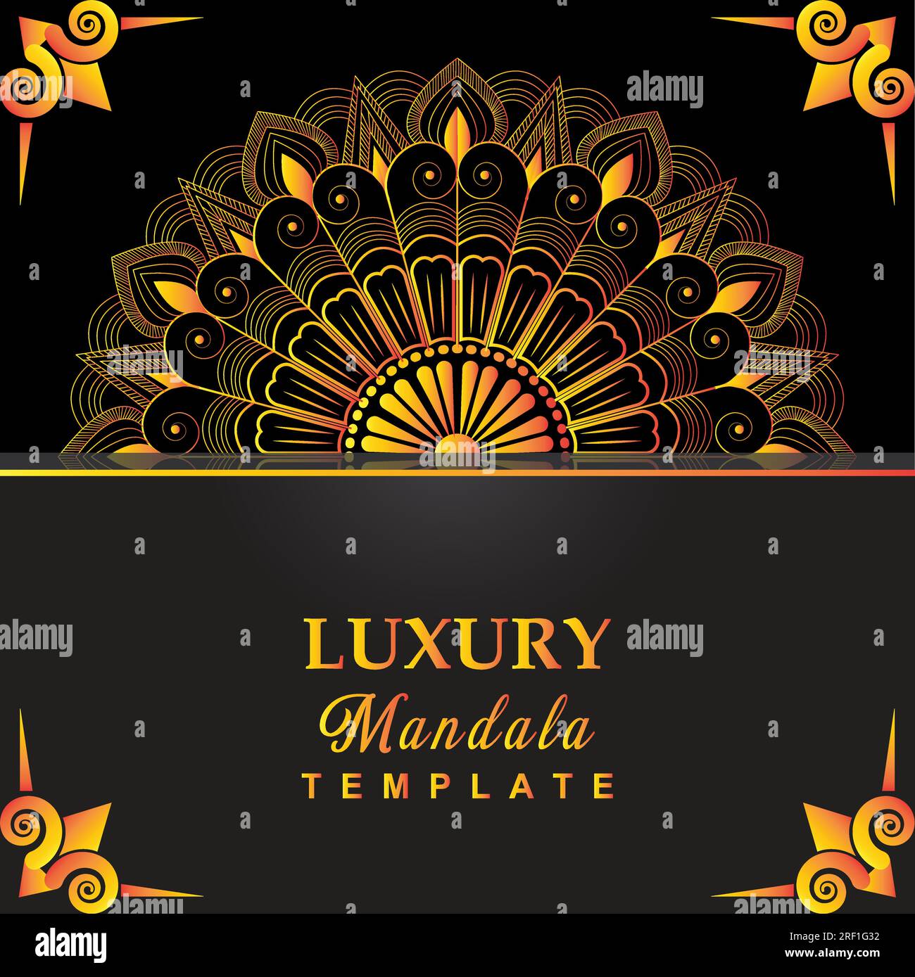 Eye-catching Mandala Vector Drawing Stock Vector