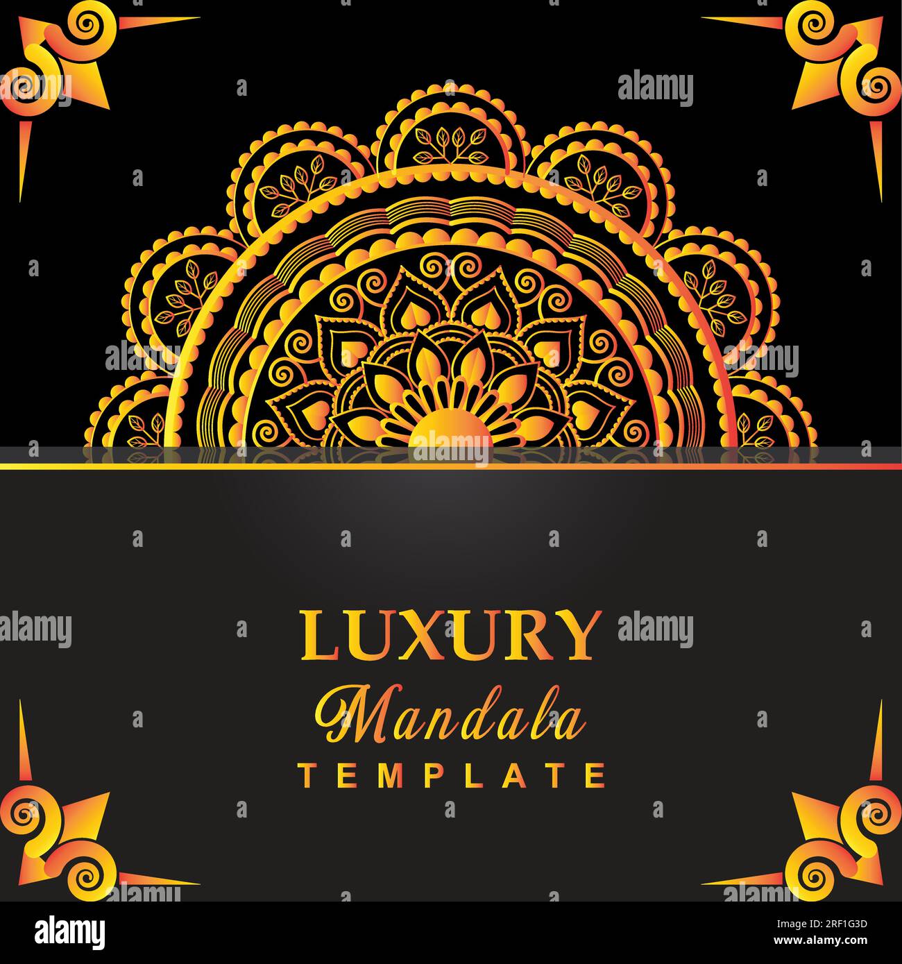 Eye-catching Mandala Vector Drawing Stock Vector