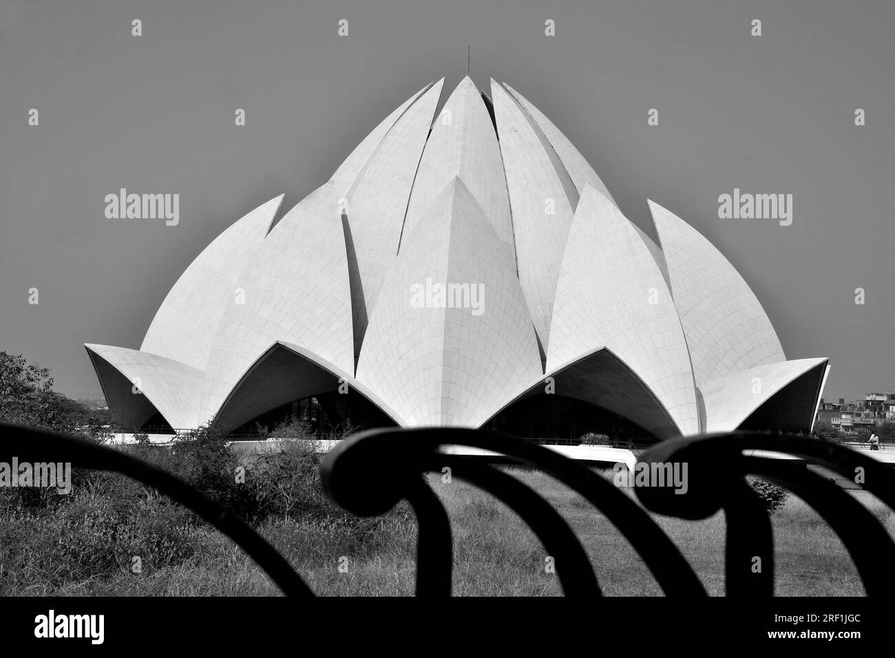 The Lotus Temple, a Bahai House of Worship, New Delhi, Delhi, India Stock Photo